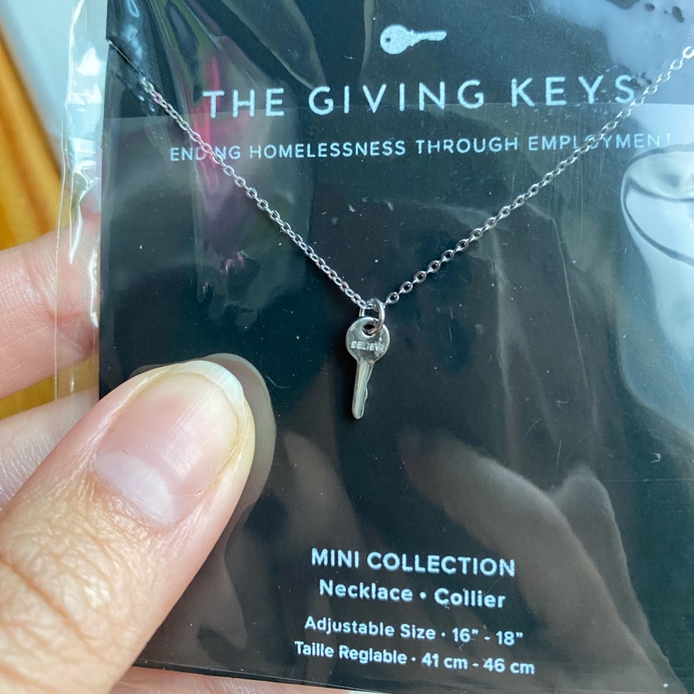 The Giving Keys Mini Collection Believe Key Necklace
